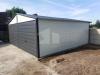 Blechgarage 6x6m Anthrazit Doppelgarage Metallgarage Fertiggarage Schnelle Liefe