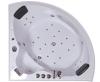 Badewanne 155x155x66 Wanne Whirlpool Jacuzzi Eckwanne Beleuchtung 30xDüsen isoli