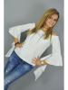 Bluse Damenbluse Damentop Blouse Damenhemnd Top 3/  4 Ärmel Tunika Pulli LULU neu