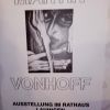 Martin Vonhoff Ausstellungs Plakat 1989 Lauingen