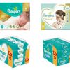 Pampers Premium Care (1,  2,  3,  4,  5),  Pampers Sensitive & Fresh Clean Wipes