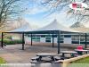 Pavillon 7x7 Überdachung Pagodenzelt Pvc Schule Universität Campus
