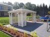 GARTEN HOLZHAUS MIT IMPRÄGNIERUNG PAVILLON BITUMENSCHINDELN CIECHANOW 3,  5x4,  5m