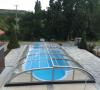 GFK Schwimmbecken 7 samt glasklare Poolüberdachung Elegant 7,  Novopool.de