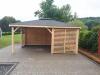GARTENHAUS GARTENLAUBE KLEBEDACH HOLZ BERLIN BITUMENSCHINDELN 3,  5x4,  5m