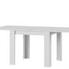 MPS Tisch Saturn 90-180x77x90 cm Weiß Matt Küchentisch Esszimmertisch Esstisch W
