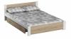 Bett aua Kiefernholz mit Lattenrost MDF-Platte Einzelbett Doppelbett Schlafzimme