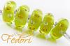 Donna Fedori  Bead Sweet Lemon Dream,  Glasbead mit eingelegten Zirkonia