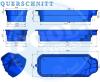 GFK Schwimmbecken 8, 2 x 3, 1 x 1, 55 GFK Pool vollisoliert fertigpool einbaubecken