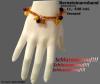 Armband aus baltischem Bernstein mit Silber