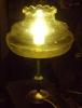 alte lampe bernsteinfarben