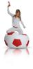 Sitzsack Fußball XXXL 750l im Angebot von Furini