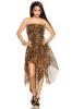 Luftiges Sommerkleid,  Bandeau-Chiffonkleid,  leo