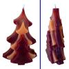 Kerzen Trio als Tannenbaum (durchgefärbt - unverziert) (www.nordkerze.de)