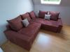 Couch in L-Form,  braun,  240x200cm