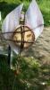 Stele/ Gartenstele/ Gartenstecker aus Glas und Holz im Drachenshop Mülheim_ Essen_ O