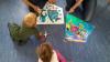Papa & Kind Drachenbasteln im Kindergarten-Duisburg-NRW