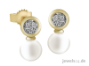 Diamantschmuck,  Ohrschmuck,  Ohrringe,  Diamanten,  Süsswaser Zuchtperlen,  Gold gün