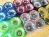 Weltneuheit: LED Longboard /  Skateboard Rollen v. Streetdevil Super Optik Wheels