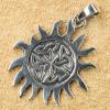 Ausgefallen! Celtic Sun Kettenanhänger aus Sterlingsilber