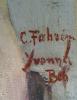 CARL FAHRINGER,  GROSSES ÖLGEMÄLDE AUF LEINWAND 