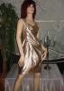 Seidenkleid ,  silber in  Gr. 36 von Viventy