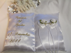 Exklusives Ringkissen aus weissem oder creme Satin