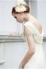 Perlenbesetztes Empire Taille bodenlanges Brautkleid - Mode-top