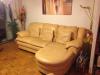 Natuzzi Designer Couch/  Sofa Garnitur in Vanille,  Echtleder