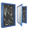 Schmuckschrank Bilderrahmen und/  oder Vitrine - All-in-One ! Blau