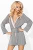 Damen Sexy Morgenmantel mit Kapuze Peniuar LIVIA 100 S/  M L/  XL