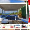 Pavillon Pergola 6x4m Überdachung neu personalisierte Farben wasserdicht Zelt Ca