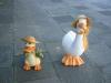 Tierfiguren aus Keramik - Ente + Gans Dekorationsfigur Dekoration