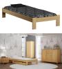 Massivholzbett mit Lattenrost Gästebett Größe Ehebett Jugendbett Holzbett Kiefer