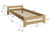 Holzbett Lattenrost Massivholz Holz Einzelbett Doppelbett EHB01