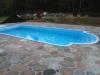 GFK Schwimmbecken 7 samt glasklare Poolüberdachung Elegant 7,  Novopool.de