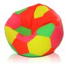 Bezug Fußball Sitzsack L FLUO Sitzkissen Sessel Beanbag Ball 55x90 Sitzball