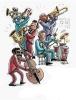 Trompeter/  in,  Posaunist/  in,  Klari./  Sax./  in,  Gitt./  in,  Banjo/  in,  Akkordeani