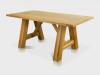 TEO EICHENTISCH ESSTISCH LACKIERT MASSIVHOLZ HOLZ 145-175x90x78cm