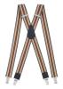 Herrenhosenträger Form X superbreit 3cm 120cm lang starke Metallklipps klasssisc