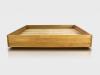 REINER BETT DOPPELBETT HOTELBETT GÄSTEBETT EICHENBETT MASSIVHOLZ 200x200x38cm