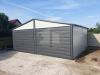 Blechgarage 6x6m Anthrazit Doppelgarage Metallgarage Fertiggarage Schnelle Liefe