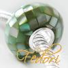 Donna Fedori Muschelbead Ocean green Shell Mosaik,  925 Silber