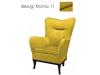 Sessel Ohrensessel Flora Couch im skandinavischen Stil Wohnzimmer Farbenauswahl