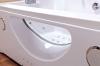 Badewanne Whirlpool Jacuzzi Düsen LED Rechteckig Ozonsystem 180x90x61cm Massage 