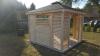 GARTENHAUS GARTENLAUBE KLEBEDACH HOLZ KIELCE 3.5X3.5 M BITUMENSCHINDELN