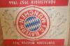 FC Bayern München Fahne mit Orginal Unterschriften von 1967 o. 1968