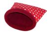 Kuschelsack f. Katzen,  kleine Hunde,  rot mit weissen Punkten
