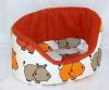 Kuschelbettchen mit 1 Kissen,  bunte Nilpferde f. Meerschweinchen, Kleintiere