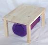 Holzgestell mit Kuschelrolle diverse Muster/ Farben,  Setpreis